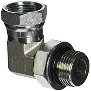 024361 Ell 1/2 nptf x 8 orm 90 deg swivel (required for replacing 04-0260 cyl with npt ports)