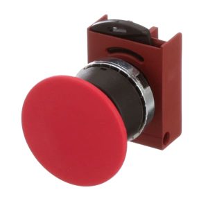 03-0929 Operator 22.5mm PB Red Mushroom Head Momentary (GE)