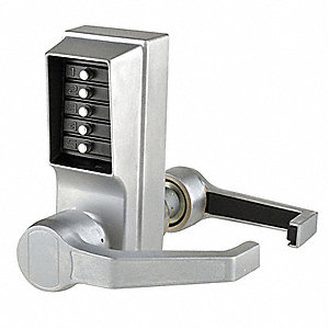 05-4518 Lockset mechanical pushbutton RH lever style