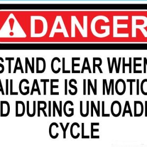 06-0057WS Warning Stand Clear of Container Decal
