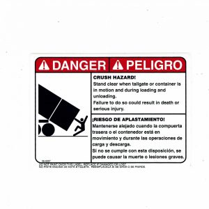 060057 Danger Stand Clear Decal