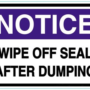 060094WS Decal-Notice Wipe Off Seaf After