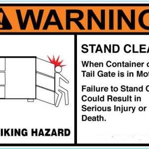 060118 Decal-Caution Stand Clear While in Operation