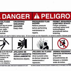 060249 Danger Safety Decal