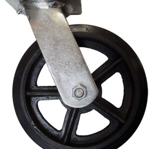 06-0455 Caster 10″ rubber mold on steel swivel 22-0680