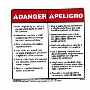 064405 Dump Door Instructions  Decal