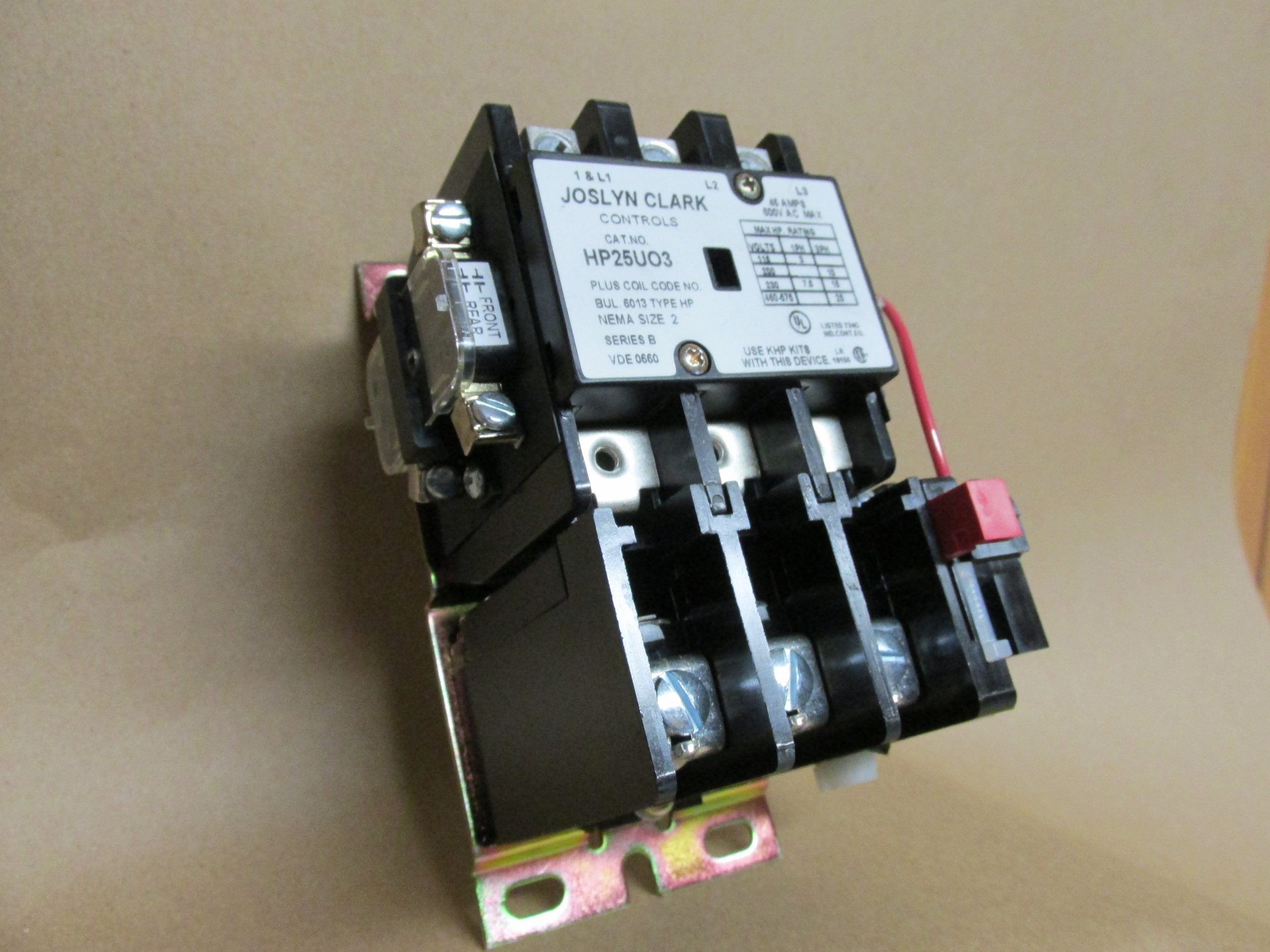 030484 Motor starter size 2, (Joslyn Clark HP series “B”)