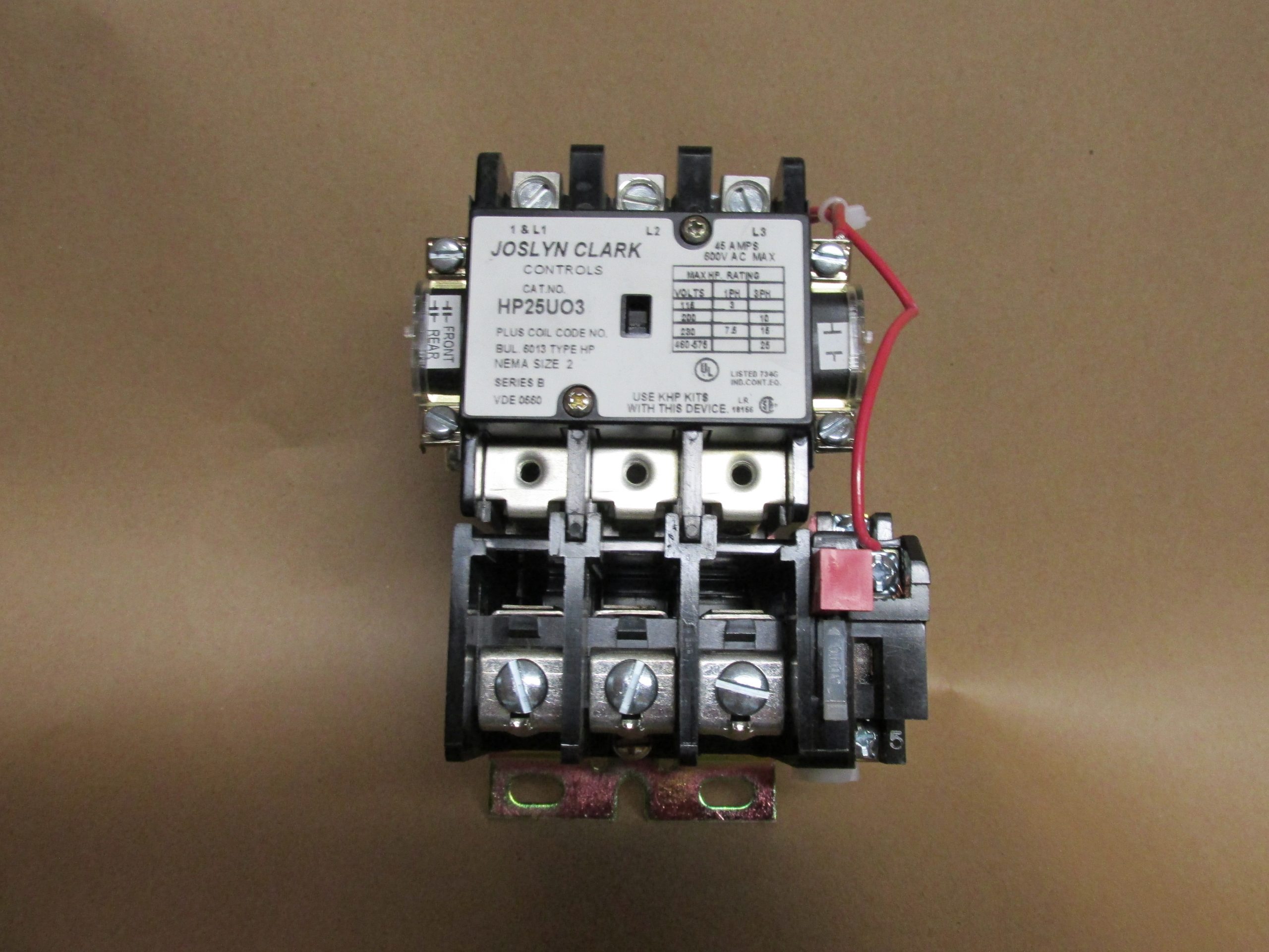 030484 Motor starter size 2, (Joslyn Clark HP series “B”) - Image 2