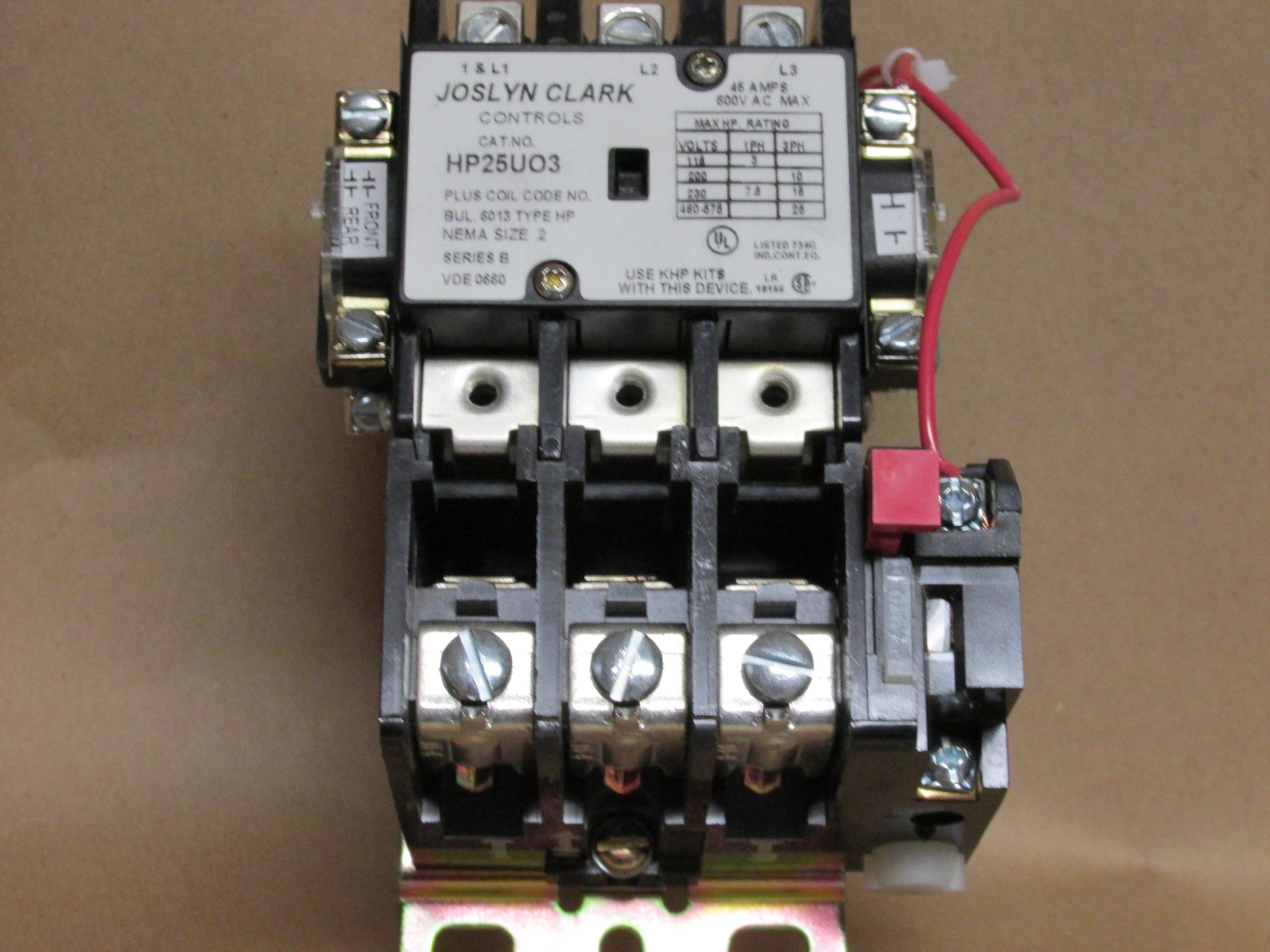 030484 Motor starter size 2, (Joslyn Clark HP series “B”) - Image 3